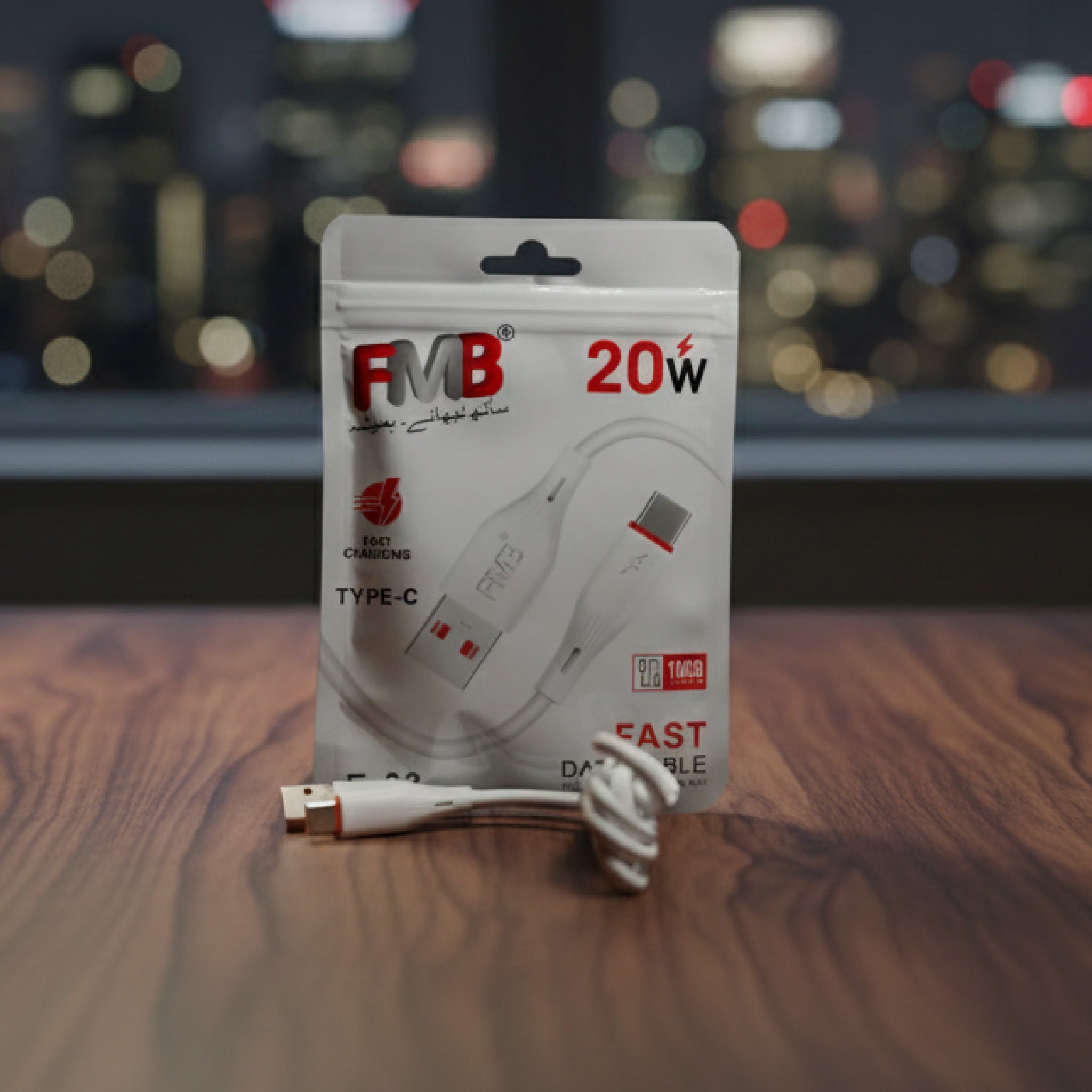 FMB 20W USB-C to USB-C Fast Charging Cable 1M - Type-C Data Cable