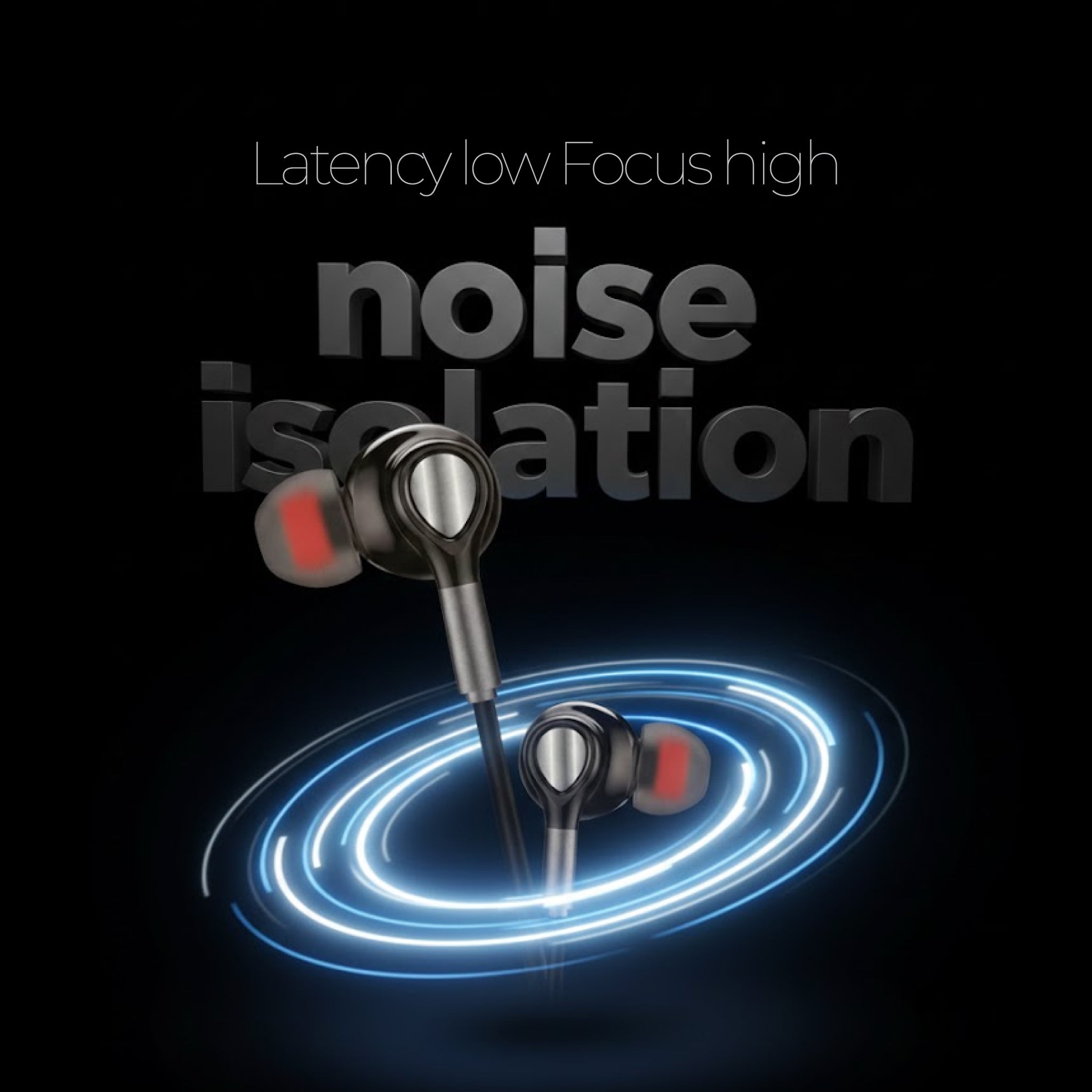 FMB ANF-92 Extra Bass Gaming Earphones - In-Ear Headset with Mic for Mobile & Console