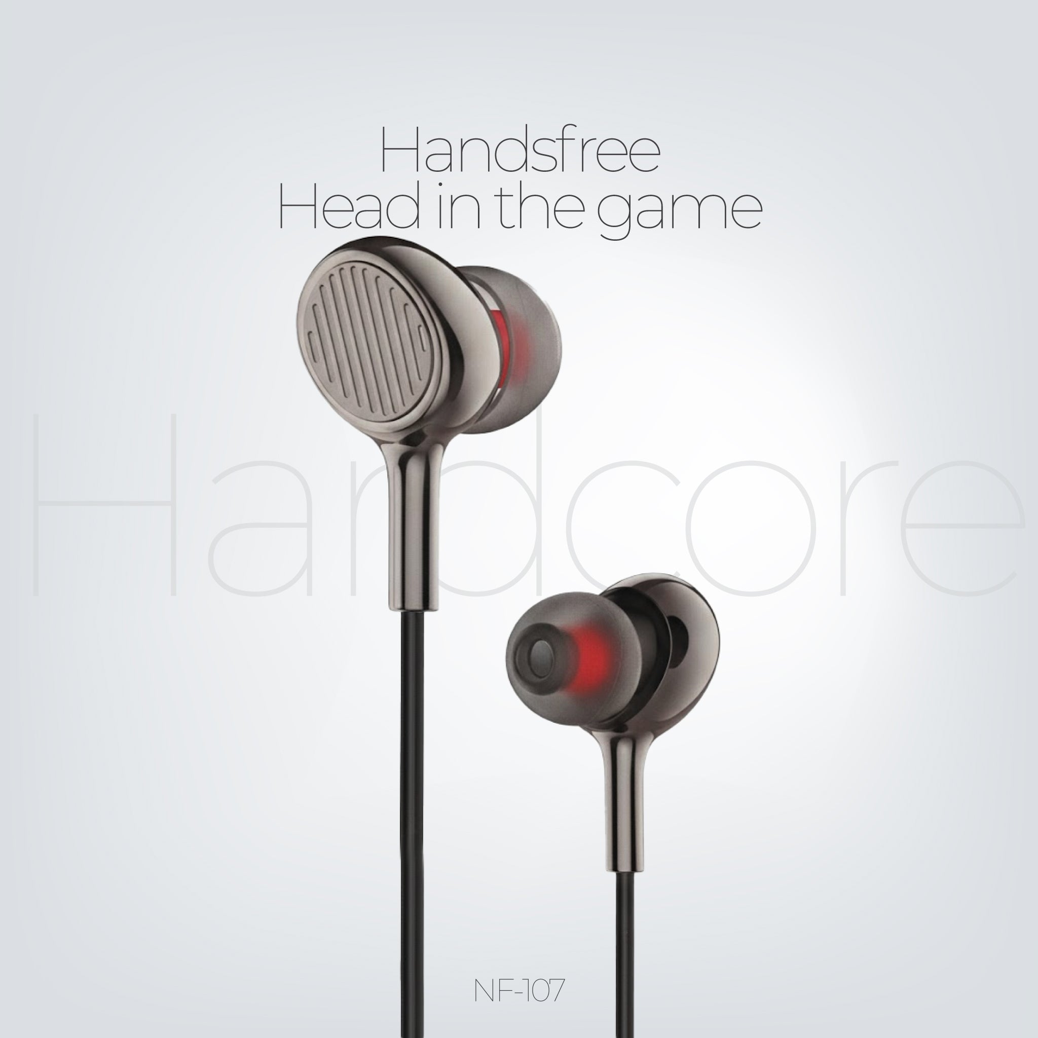 FMB NF-107 Gaming Stereo Earphones - Metal Housing with Mic & Bass Boost