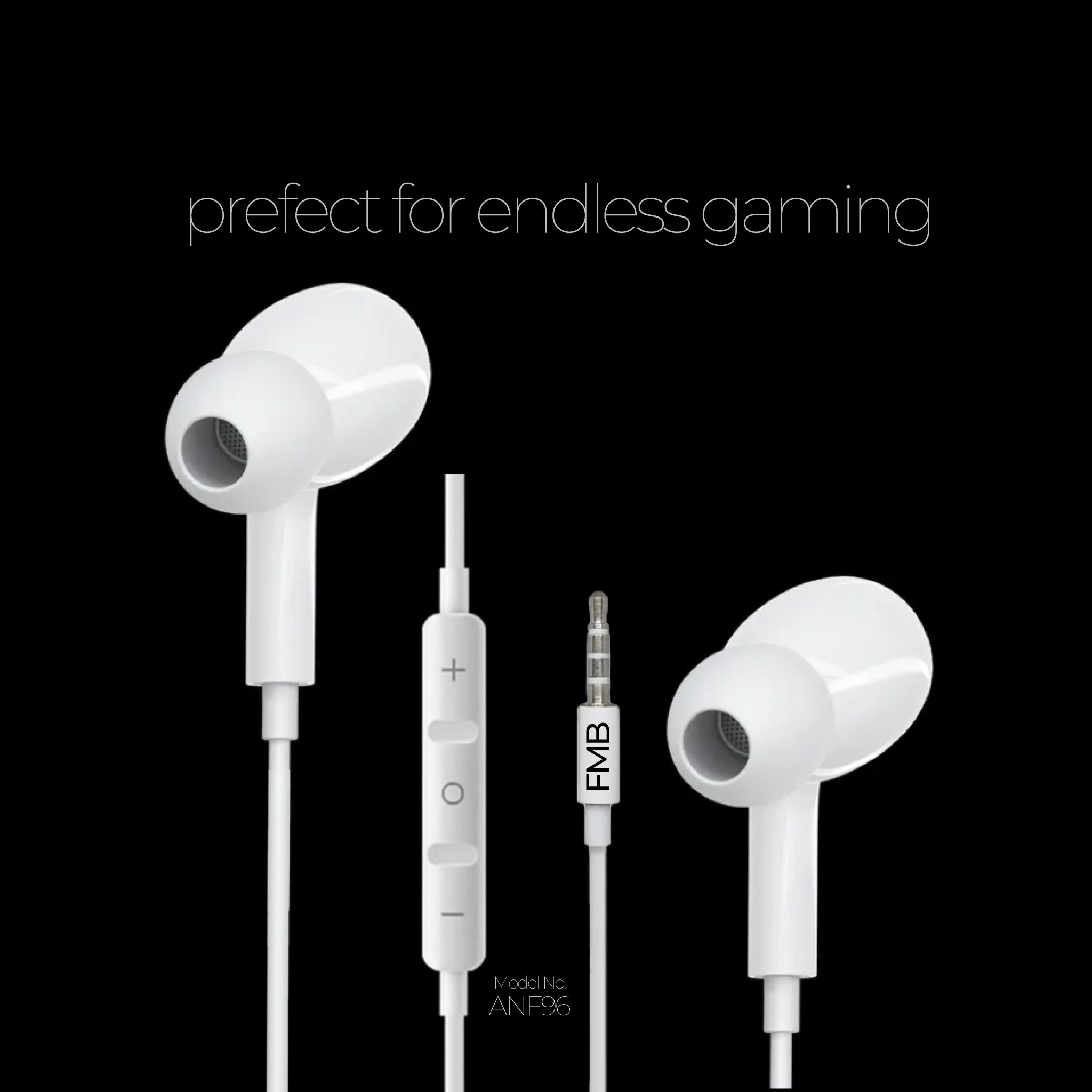 FMB Unicorn ANF-96 Gaming Earphones - Extra Super Bass with Mic & Noise Isolation