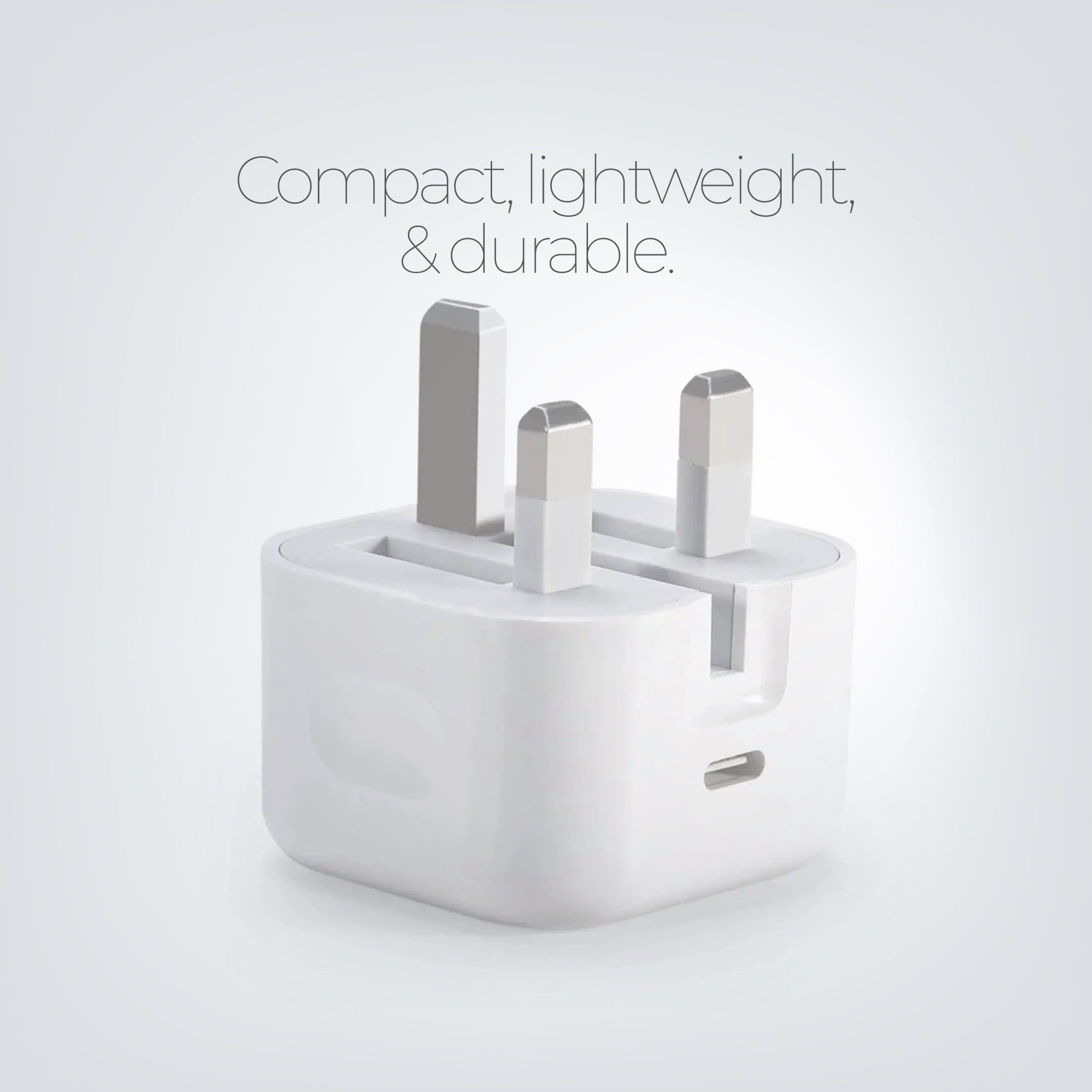 Apple 25W USB-C Power Adapter - Fast Charger for iPhone & iPad with Folding Pins