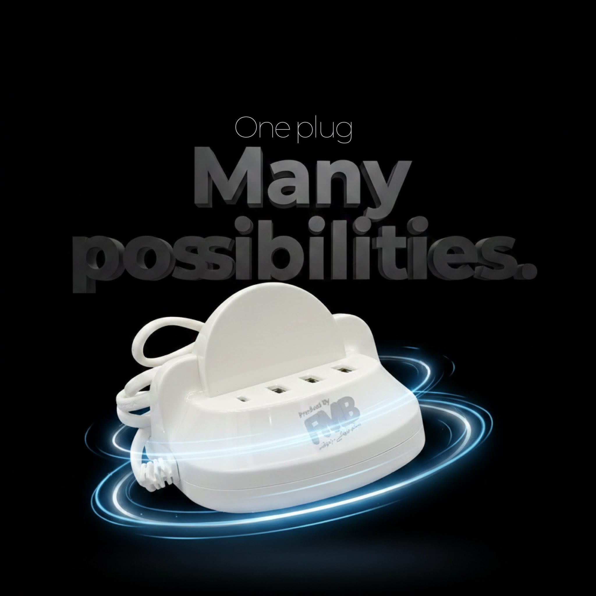 FMB Unicorn 4-Port USB Charging Station 5.8A - Universal Power Strip Hub